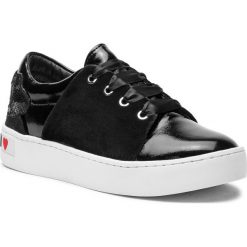 Sneakersy LOVE MOSCHINO - JA15283G06JE0000 Sint.Nero. Czarne półbuty damskie Love Moschino, ze skóry ekologicznej. W wyprzedaży za 419,00 zł.