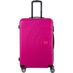 Walizka w kolorze różowym - 107 l. Różowe walizki Murano, Berenice, bez wzorów, z materiału. W wyprzedaży za 239,95 zł.