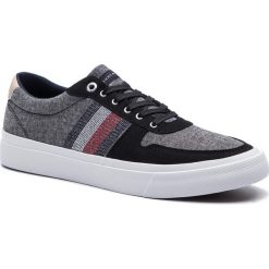 Tenisówki TOMMY HILFIGER - Core Craft Vulc Sneaker FM0FM02286 Black 990. Czarne półbuty męskie TOMMY HILFIGER, na co dzień, bez wzorów, z gumy, eleganckie, bez zapięcia. W wyprzedaży za 219,00 zł.