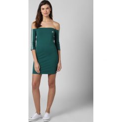 Adidas Originals - Sukienka damska, zielony. Zielone sukienki damskie adidas Originals, bez wzorów, bez kołnierzyka, z krótkim rękawem, krótkie, mini. Za 159,95 zł.