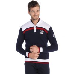 Golfy męskie: Sweter w kolorze granatowym