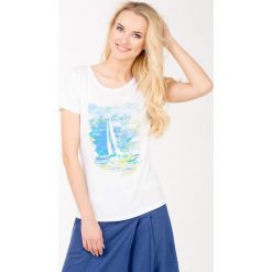 T-shirty damskie: T-shirt z łódką