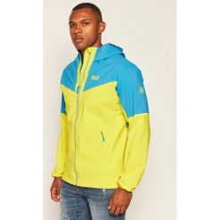 Kurtka hardshell Jack Wolfskin Alpine Trail 1306501. Zielone kurtki sportowe męskie Jack Wolfskin, m, bez wzorów, z hardshellu, bez kaptura, outdoorowe. W wyprzedaży za 619,00 zł.