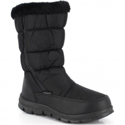 Kozaki zimowe "Cindy" w kolorze czarnym. Czarne buty zimowe damskie Kimberfeel, z materiału. W wyprzedaży za 136,95 zł.