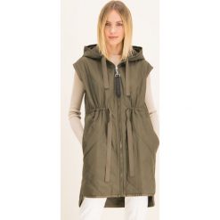 Kamizelka Weekend Max Mara Adorni 52910107. Zielone kamizelki damskie Weekend Max Mara, bez wzorów, z poliesteru, bez kaptura. W wyprzedaży za 1699,00 zł.