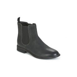 Botki Clarks MAYPEARL NALA. Czarne botki damskie Clarks, bez obcasa, bez zapięcia. Za 375,20 zł.