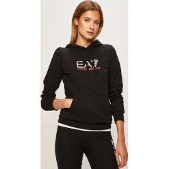 EA7 Emporio Armani - Bluza. Białe bluzy damskie EA7 Emporio Armani, s, z nadrukiem, z elastanu, bez rękawów, z kapturem. Za 499,90 zł.