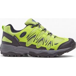 Buty outdoorowe marki Lico z membraną Comfortex bonprix limonka-ciemnoniebieski. Żółte buty sportowe damskie bonprix, bez wzorów, sportowe. Za 239,99 zł.