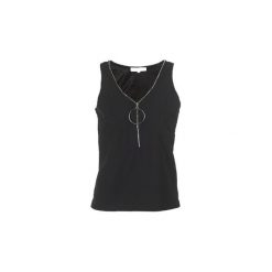 Topy na ramiączkach / T-shirty bez rękawów Morgan DZAB. Szare topy damskie marki Morgan, l, z poliesteru, casualowe. Za 126,80 zł.