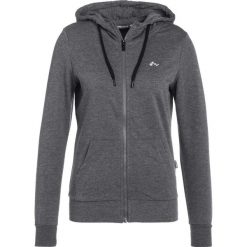 Bluzy rozpinane damskie: Only Play ONPLINA ZIP HOOD Bluza rozpinana dark grey melange