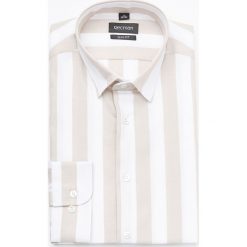 Koszula versone 5011a długi rękaw slim fit beż. Koszule męskie Recman, m, bez wzorów, bez kołnierzyka, z długim rękawem. Za 159,00 zł.