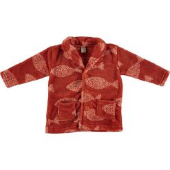 Kurtka polarowa "Origin" w kolorze czerwonym. Czerwone bluzy niemowlęce Cotton Fish, bez wzorów, z polaru, bez kaptura. W wyprzedaży za 67,95 zł.