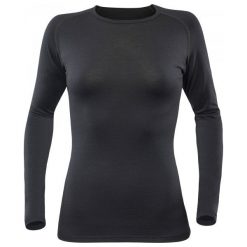 Devold Koszulka Damska Breeze Woman Shirt Black L. Czarne bluzki sportowe damskie Devold, xs, z wełny, z długim rękawem. Za 285,00 zł.