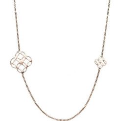 Naszyjniki damskie: Srebrny naszyjnik – (D)80 cm
