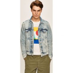 Pepe Jeans - Kurtka jeansowa Pinner. Niebieskie płaszcze męskie Pepe Jeans, s, bez wzorów, z bawełny, krótkie, bez kaptura. Za 479,90 zł.
