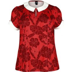 Lilo & Stitch Tropical Koszulka damska czerwony/biały. Czerwone bluzki damskie marki Lilo & Stitch, xl, z nadrukiem. Za 99,90 zł.