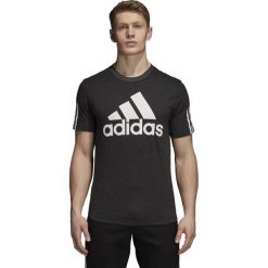 KOSZULKA SPORT ID LOGO. Koszulki męskie Adidas, m, bez wzorów, z bawełny, z kontrastowym kołnierzykiem, z długim rękawem, długie. W wyprzedaży za 57,99 zł.