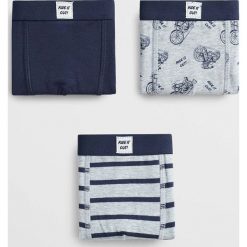 Mango Kids - Bokserki dziecięce Ride 110-164 cm (3 pack). Niebieskie majtki chłopięce Mango Kids, bez wzorów, z elastanu. Za 59,90 zł.