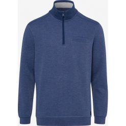 Sweter "Sion" w kolorze niebieskim. Niebieskie swetry męskie BRAX, m, bez wzorów, ze stójką, bez kaptura. W wyprzedaży za 169,95 zł.