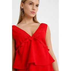 Sukienki hiszpanki: Missguided Petite PLUNGE DETAIL MINI DRESS Sukienka letnia red