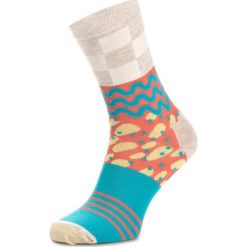 Skarpety Wysokie Unisex HAPPY SOCKS - MIM01-1000 Kolorowy. Skarpetki damskie Happy Socks, bez wzorów, z elastanu. Za 34,90 zł.