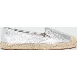 Lauren Ralph Lauren - Espadryle. Szare espadryle damskie Lauren Ralph Lauren, bez wzorów, ze skóry, bez obcasa. W wyprzedaży za 339,90 zł.