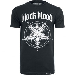 Black Blood Pentagram T-Shirt czarny. Czarne t-shirty męskie z nadrukiem marki Black Blood, s, z bawełny, z okrągłym kołnierzem. Za 79,90 zł.
