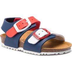 Sneakersy GARVALIN - 192480 D-Azul/Rojo Y Blanco. Czerwone sandały chłopięce marki Garvalin, ze skóry ekologicznej, bez zapięcia. Za 149,00 zł.