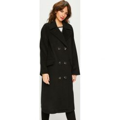 Tommy Hilfiger - Płaszcz. Czarne płaszcze damskie marki TOMMY HILFIGER, z poliesteru, klasyczne. Za 1799,00 zł.