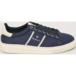 Gant - Buty. Niebieskie buty sportowe męskie GANT, ze skóry, na sznurówki. Za 439,90 zł.