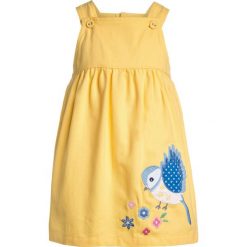 Sukienki dziewczęce letnie: JoJo Maman Bébé BIRD PINAFORE DRESS Sukienka letnia lemon