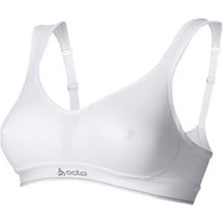 Biustonosze sportowe: Odlo Biustonosz Bra Soft Comfort Fit biały r. 75D (13011OB)