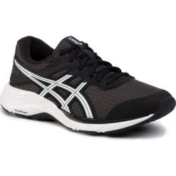 Buty ASICS - Gel-Contend 6 Twist 1012A671 Graphite Grey/White 020. Czarne buty sportowe damskie Asics, bez wzorów, ze skóry ekologicznej, eleganckie, do biegania. Za 299,00 zł.