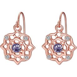 Kolczyki damskie: Pozłacane kolczyki z kryształkami Swarovski