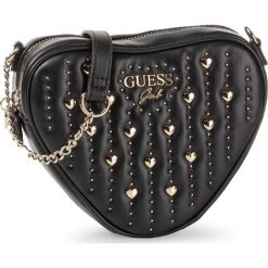 Torebka GUESS - J01Z02 W9CS0 JBLK. Czarne listonoszki damskie Guess, z aplikacjami, ze skóry ekologicznej, bez dodatków. Za 269,00 zł.
