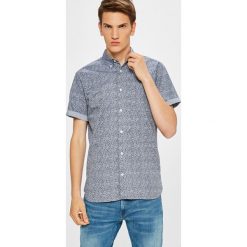 Premium by Jack&Jones - Koszula. Niebieskie koszule męskie Premium by Jack&Jones, s, w kwiaty, z bawełny, casualowe, button down, z krótkim rękawem. W wyprzedaży za 49,90 zł.