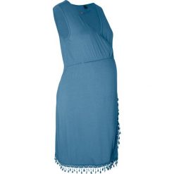 Sukienka shirtowa dla ciężarnych i karmiących bonprix niebieski dżins. Niebieskie sukienki damskie bonprix, z wiskozy. Za 109,99 zł.