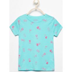 T-shirt z nadrukiem - Turkusowy. Niebieskie t-shirty chłopięce marki Reserved, s, z nadrukiem. Za 39,99 zł.
