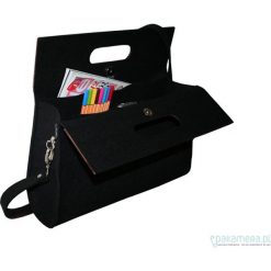 Torebki klasyczne damskie: Glamour Black+pasek