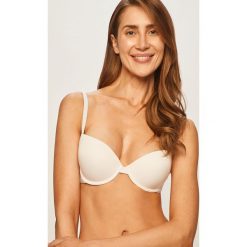 Emporio Armani Underwear - Biustonosz. Białe biustonosze Emporio Armani, z haftami, z elastanu. W wyprzedaży za 129,90 zł.