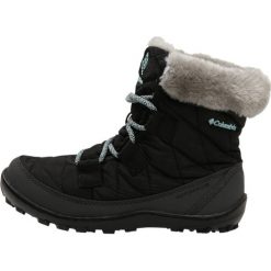 Columbia YOUTH MINX SHORTY OMNIHEAT WATERPROOF Śniegowce black/spray. Czarne kozaki dziewczęce Columbia, z gumy. W wyprzedaży za 255,20 zł.