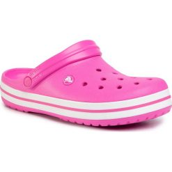 Klapki CROCS - Crocband 11016 Electric Pink/White. Różowe klapki damskie Crocs, bez wzorów, z tworzywa sztucznego, bez obcasa. Za 199,00 zł.