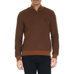 Golfy męskie: Sweter w kolorze karmelowym