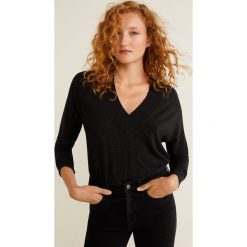 Mango - Sweter. Szare swetry klasyczne damskie marki Mango, s, z wiskozy. Za 119,90 zł.