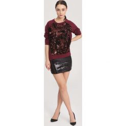 Bordowa Bluza Inspiring Thing. Czerwone bluzy damskie other, uniwersalny. Za 99,99 zł.