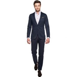 Marynarki męskie: marynarka tosca granatowy slim fit