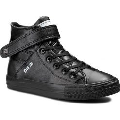 Trampki BIG STAR - V274542 Black. Czarne półbuty damskie BIG STAR, bez wzorów, z gumy, bez zapięcia. Za 129,00 zł.