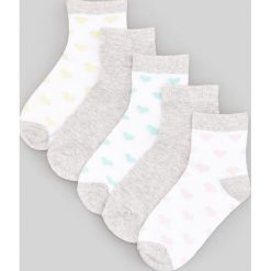 Skarpetki 5 pack - Biały. Białe skarpetki damskie Reserved, bez wzorów. Za 24,99 zł.