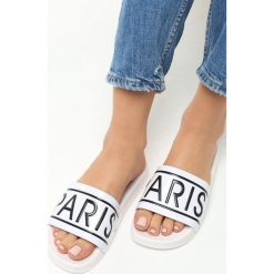 Klapki damskie: Białe Klapki Paris Look