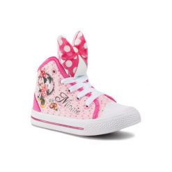 Mickey&Friends CP40-6586DSTC Różowy. Różowe trampki dziewczęce Mickey&Friends, bez wzorów, z materiału, bez zapięcia. Za 59,99 zł.